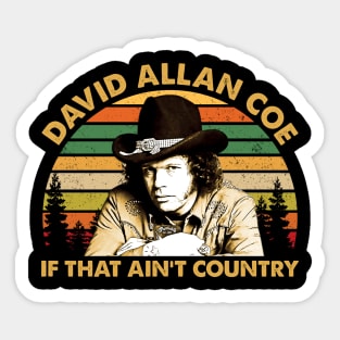 Retro Love Rock Allan Coe Fan Art Design Sticker